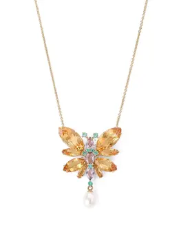 Dolce & Gabbana 18kt yellow gold multi-stone necklace 17110275