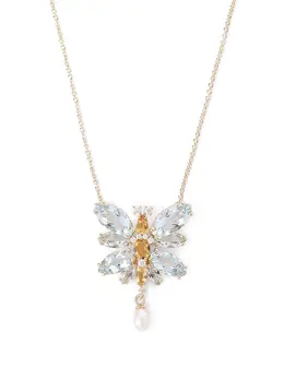 Dolce & Gabbana 18kt yellow gold Spring gemstone pendant necklace 17110287