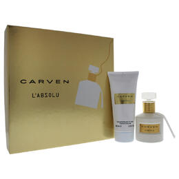 LAbsolu by Carven for Women - 2 Pc Gift Set 1.66oz EDP Spray, 3.33oz Perfume Body Milk 3355991222250