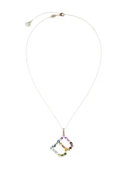 Dolce & Gabbana 18kt yellow gold initial B gemstone necklace 15960427