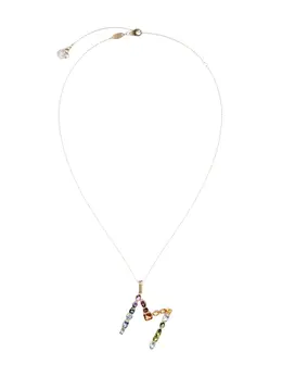 Dolce & Gabbana 18kt yellow gold initial M gemstone necklace 15960433