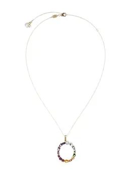 Dolce & Gabbana 18kt yellow gold initial O gemstone necklace 15960434