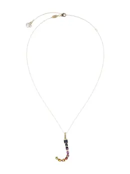 Dolce & Gabbana 18kt yellow initial J gemstone necklace 15959179