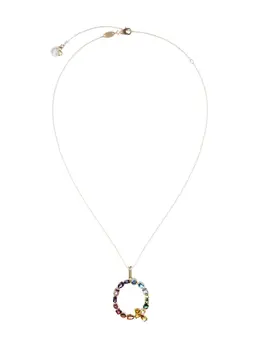 Dolce & Gabbana 18kt yellow gold initial Q gemstone necklace 15959177