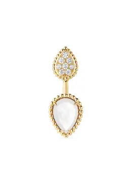 Boucheron 18kt yellow gold Serpent Boheme diamond single earring 15513087