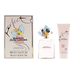 Marc Jacobs Perfect Fragrance Set Eau de Parfum Spray 3.4oz и Luminous Body Lotion 2.5oz - Pack of 2 3616303311582
