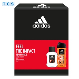 Подарочный набор Туалетная вода Team Force 50 мл + гель для душа 250 мл, Adidas 3616303057251