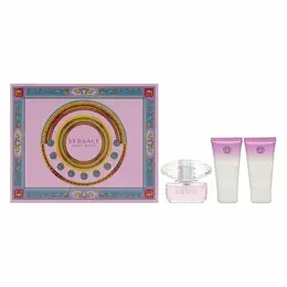 Versace BRIGHT CRYSTAL Женский парфюмерный набор (туалетная вода 50 мл + гель д/душа + бальзам д/тела) 103128503098