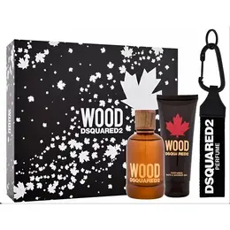 Dsquared2 Wood мужской Set туалетная вода 100 мл + B & Sg 100 мл + Black Key Ring Брелок 103802972077