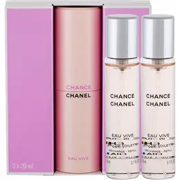 Туалетная вода Chanel, Chance Eau Vivе, женская, цветочный, фруктовый аромат, 3 флакона по 20 мл 227425708