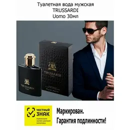 Мужская Туалетная вода Trussardi Uomo, 30 мл Мужские духи труссарди ароматы для него 4450951865