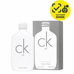 Туалетная вода Calvin Klein "All", унисекс, цитрусовый аромат, флакон 100 мл 103728078904