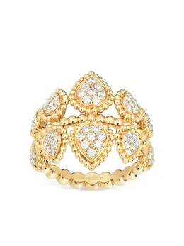 Boucheron diamond-pavé motif ring 24462594