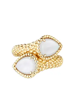 Boucheron 18K yellow gold Serpent Boheme mother-of-pearl ring 17626771