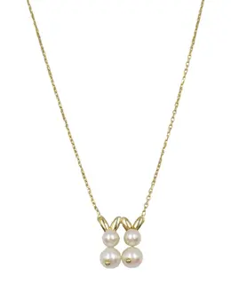 Van Cleef & Arpels 2010s 18K yellow gold pearl necklace 31090862
