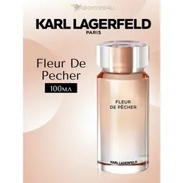 Духи женские. Парфюмерная вода Karl Lagerfeld Fleur de Pecher. Карл Лагерфельд. Для женщин. 100мл. 4545929947