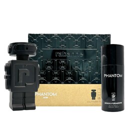 Paco Rabanne Mens Phantom Parfum Gift Set Fragrances 3349668635481