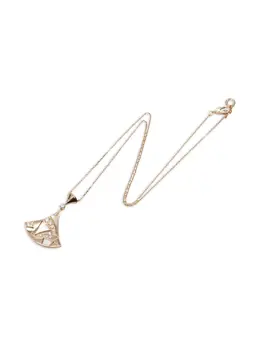 Bvlgari 2010s 18K rose gold Diva Dream diamond and mother of pearl necklace 31503280