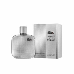 Lacoste Mens L.12.12 Silver Grey EDP Spray 3.4 oz Fragrances 3386460165884