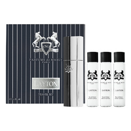 Parfums De Marly Layton Royal Essence Cologne 3 x .34 oz EDP Sprays Travel Set for Men 3700578518170